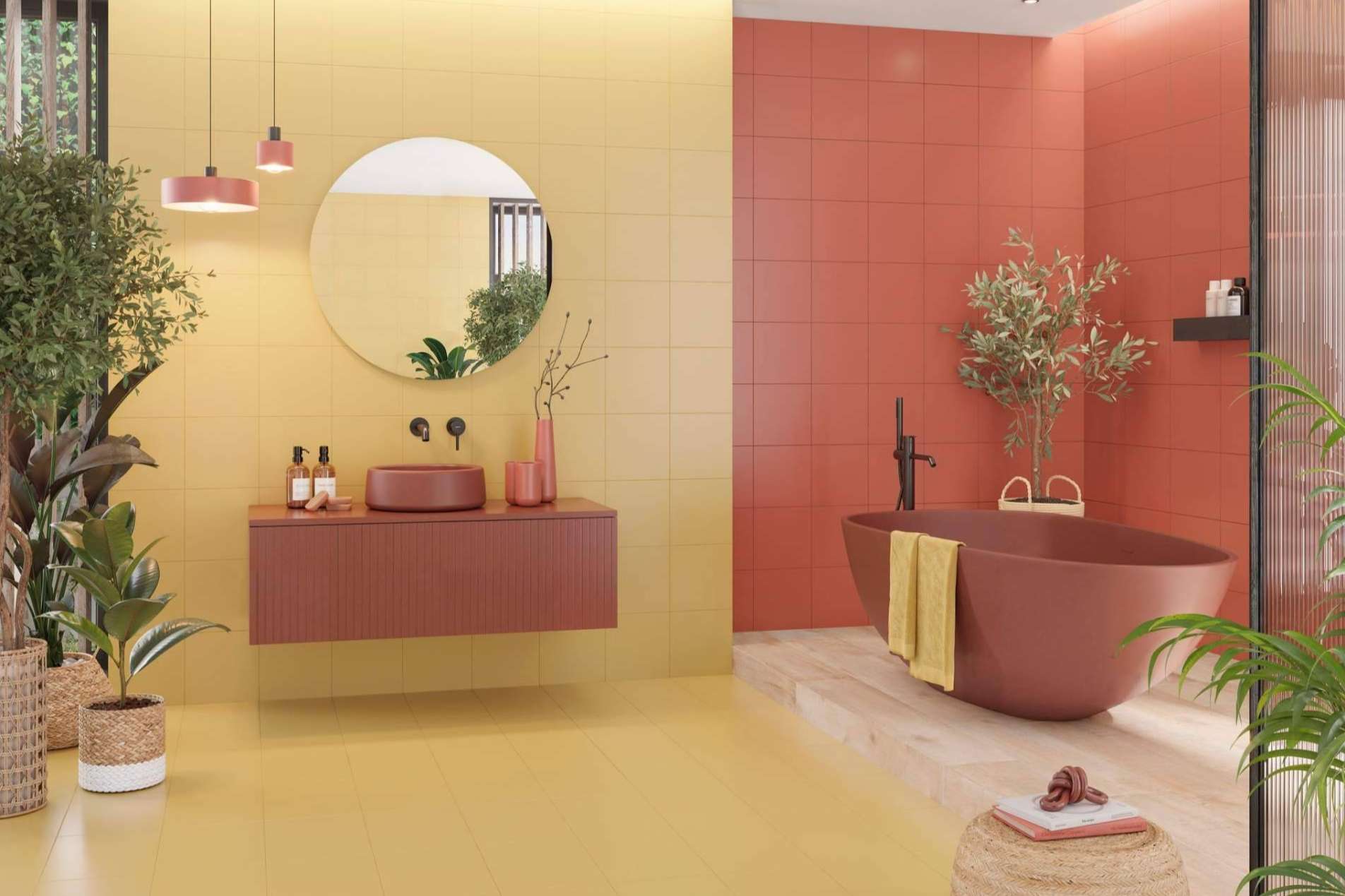Suelos porcelánicos de pequeño formato, una tendencia decorativa que marca la diferencia