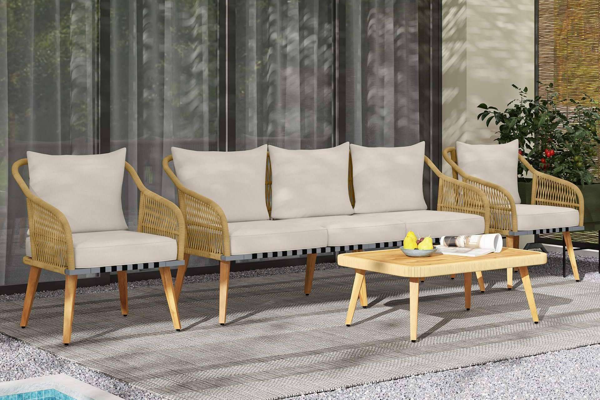 Diseño y funcionalidad marcan las tendencias en muebles de jardín, según Aosom.es