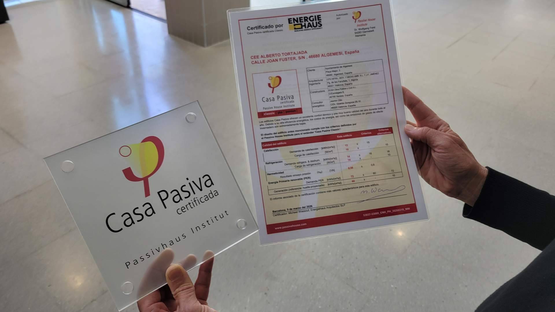 La certificación Passivhaus reconoce el modelo ambiental del Colegio Alberto Tortaja