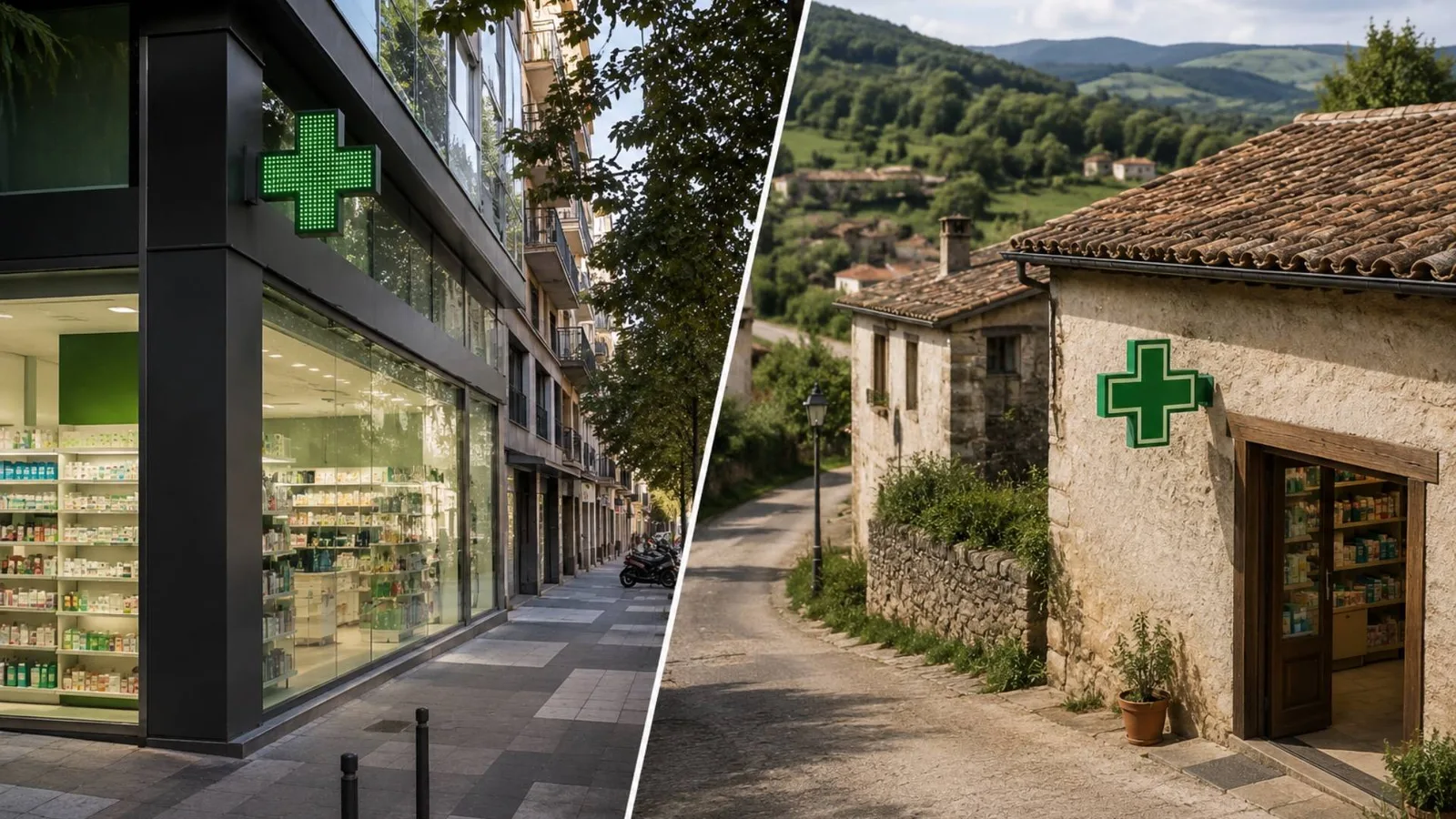 Elegir entre una farmacia urbana o rural; las claves de una decisión estratégica