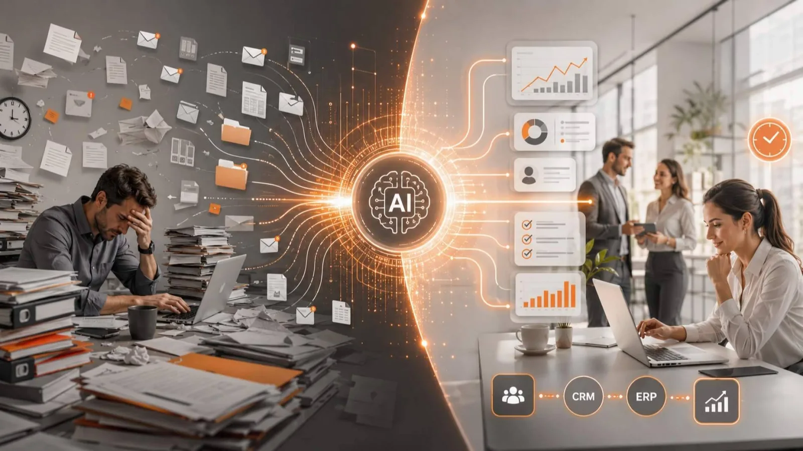 La Inteligencia Artificial ayuda a las empresas a automatizar tareas administrativas y optimizar su tiempo